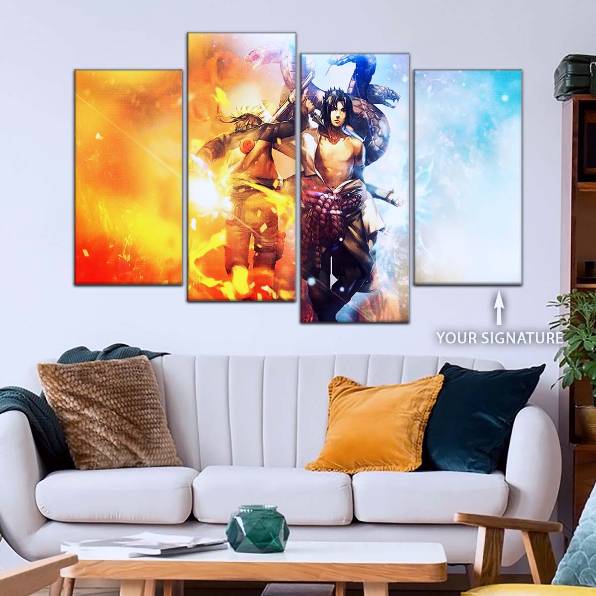 Naruto Wall Art - NA5008 - Naruto Uzumaki - Sasuke Uchiha - Naruto Poster - Naruto Canvas