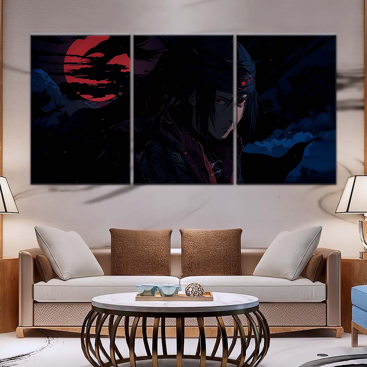 Naruto Wall Art - NA5049 - Sasuke Uchiha Nightfall - Naruto Poster - Naruto Canvas