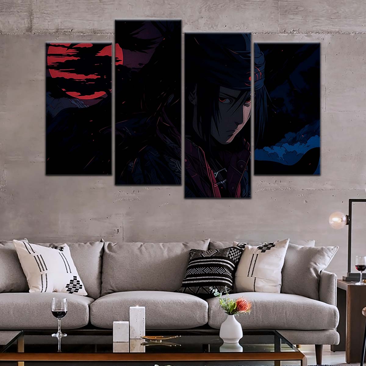 Naruto Wall Art - NA5049 - Sasuke Uchiha Nightfall - Naruto Poster - Naruto Canvas