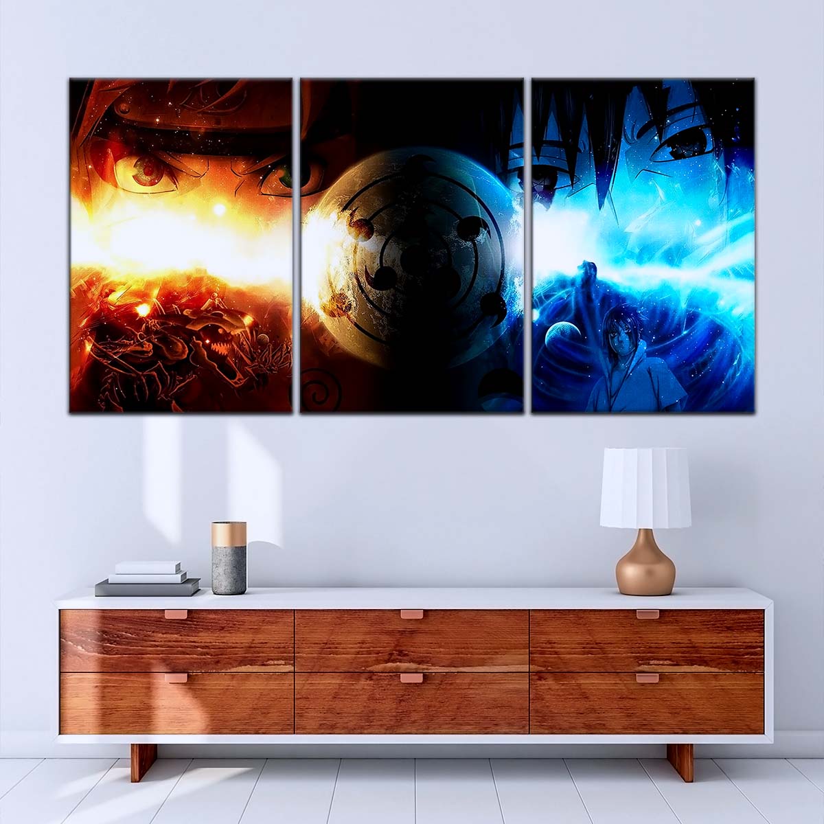 Naruto Wall Art - NA5050 - Naruto Uzumaki Vs Sasuke Uchiha - Naruto Poster - Naruto Canvas