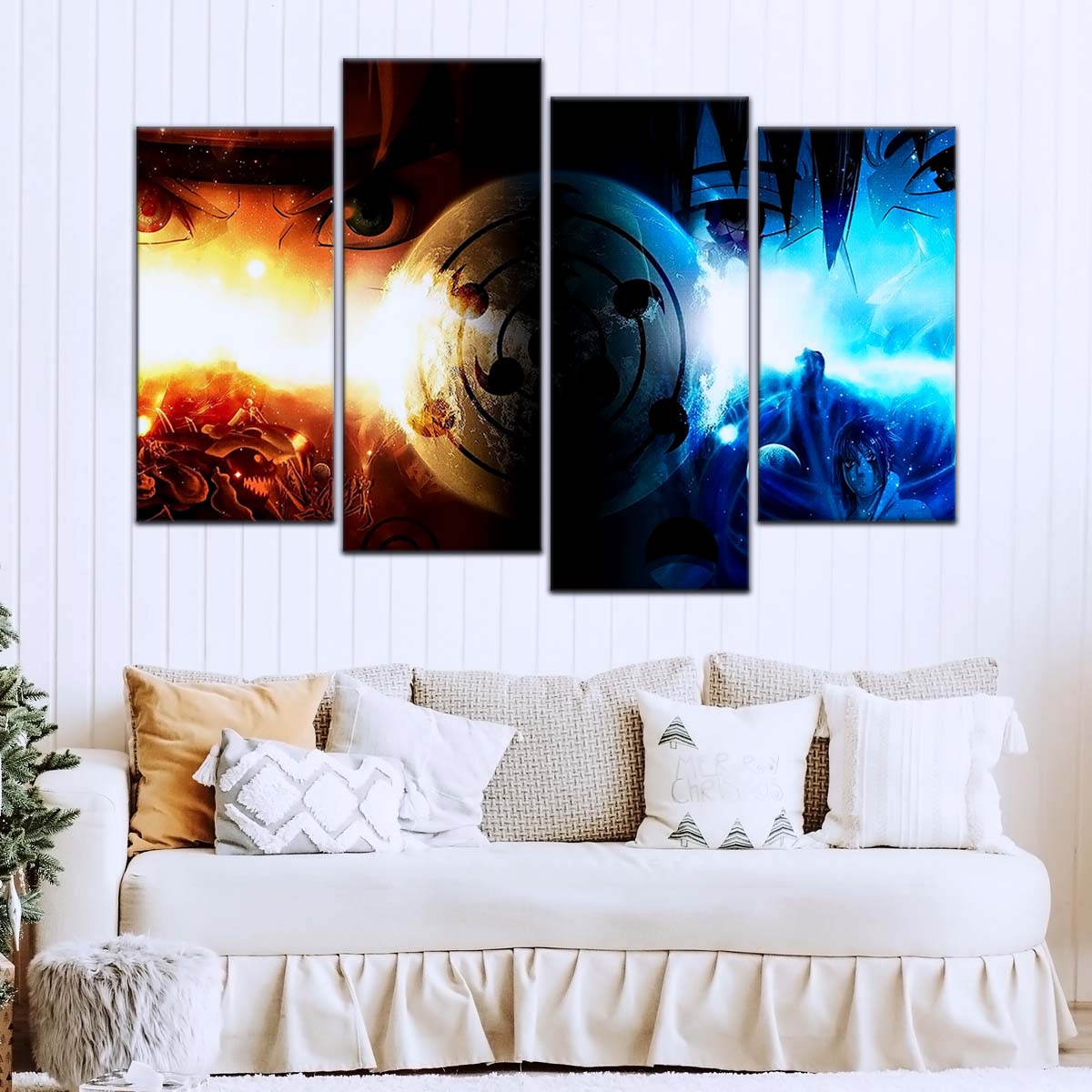 Naruto Wall Art - NA5050 - Naruto Uzumaki Vs Sasuke Uchiha - Naruto Poster - Naruto Canvas