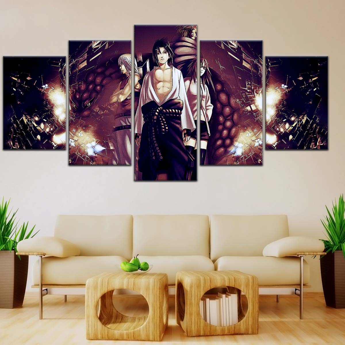 Naruto Wall Art - NA5054 - Suigetsu Hōzuki Karin - Sasuke Uchiha - Naruto Poster - Naruto Canvas