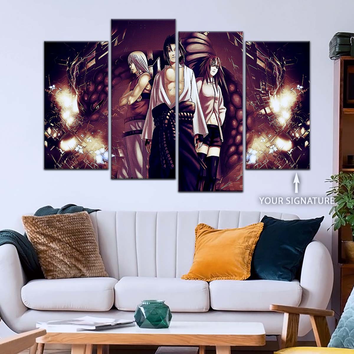 Naruto Wall Art - NA5054 - Suigetsu Hōzuki Karin - Sasuke Uchiha - Naruto Poster - Naruto Canvas