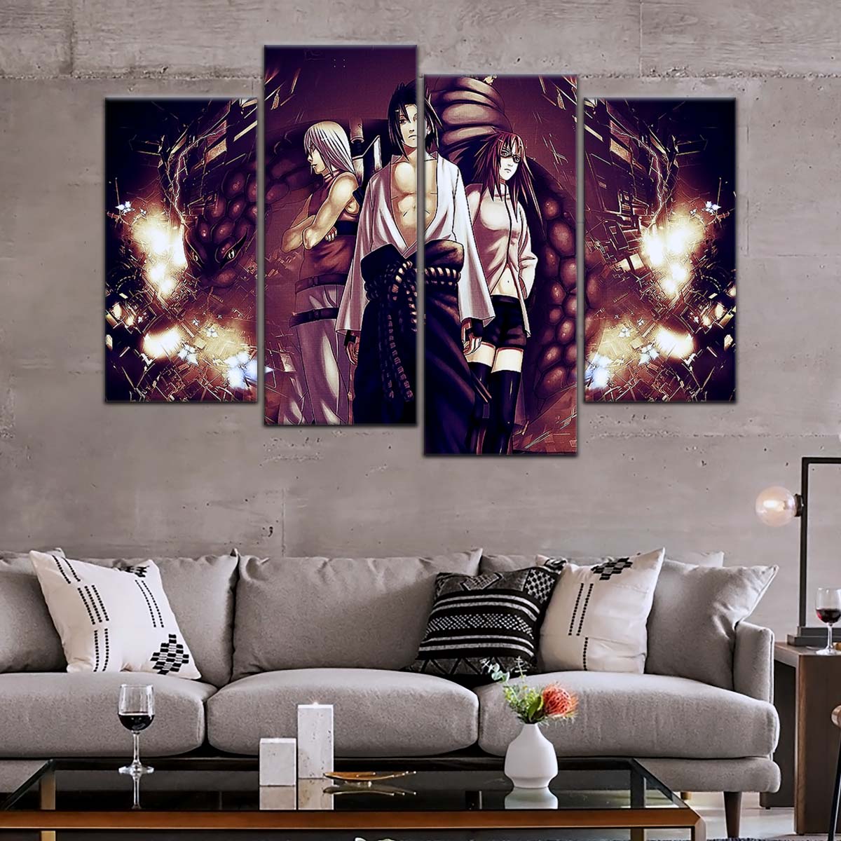 Naruto Wall Art - NA5054 - Suigetsu Hōzuki Karin - Sasuke Uchiha - Naruto Poster - Naruto Canvas