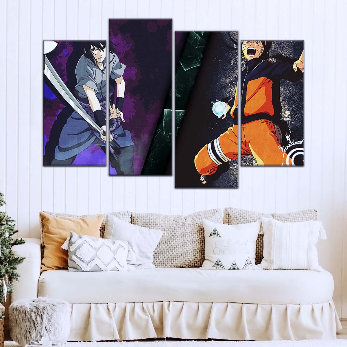 Naruto Wall Art - NA5055 - Naruto Uzumaki & Sasuke Uchiha Epic Showdown- Naruto Poster - Naruto Canvas