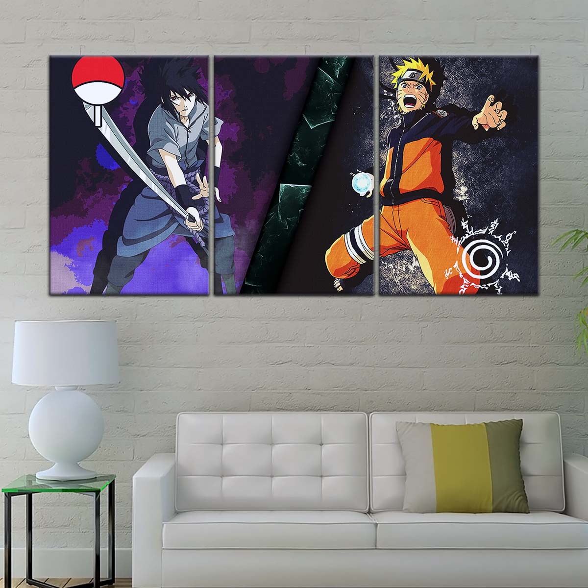 Naruto Wall Art - NA5055 - Naruto Uzumaki & Sasuke Uchiha Epic Showdown- Naruto Poster - Naruto Canvas