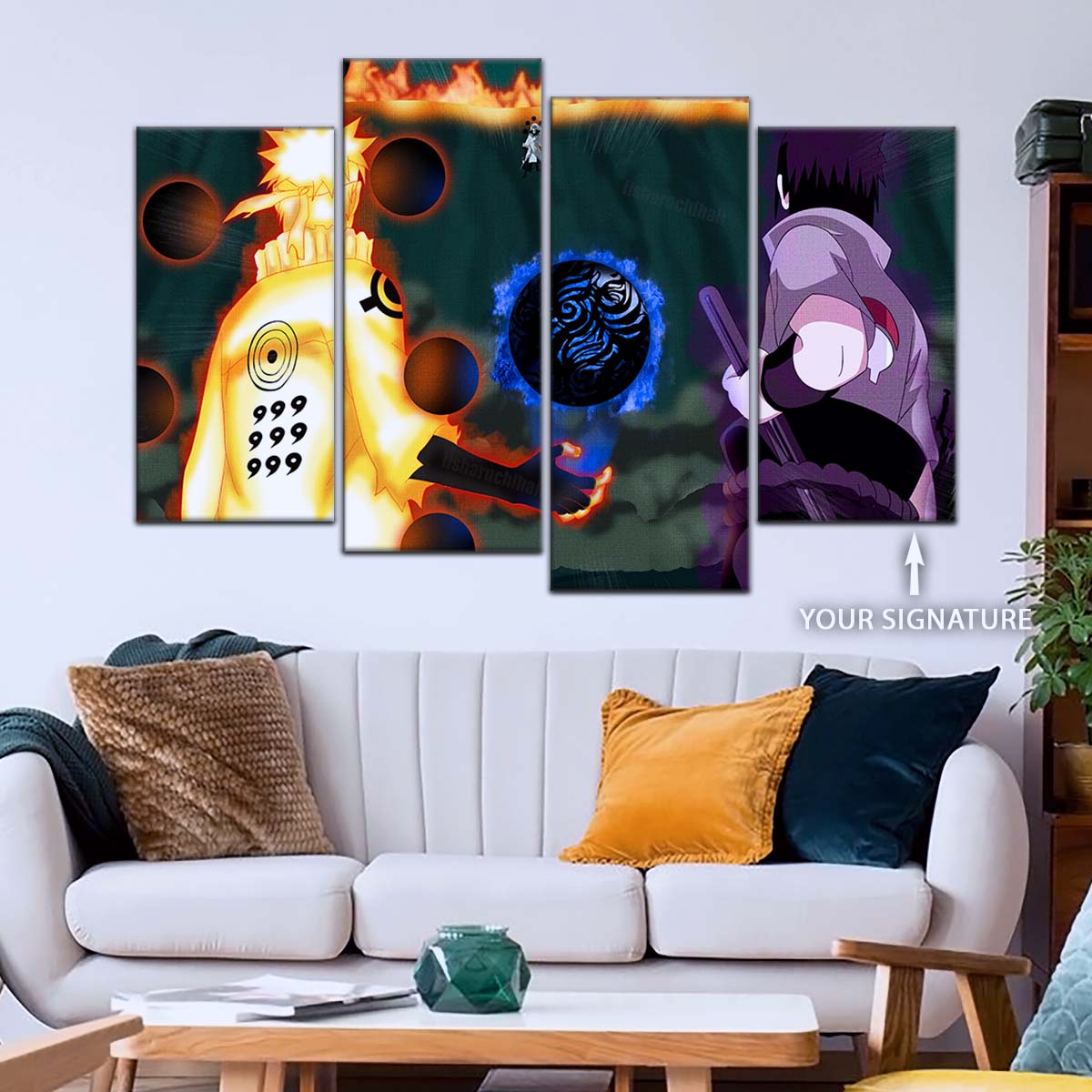 Naruto Wall Art - NA5056 - Naruto Uzumaki - Sasuke Uchiha - Naruto Poster - Naruto Canvas