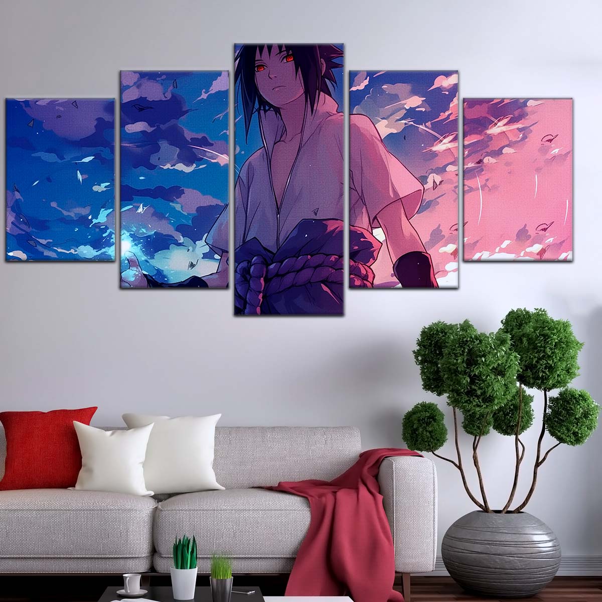 Naruto Wall Art - NA5059 - Sasuke Uchiha With Sharingan And Chidori - Naruto Poster - Naruto Canvas