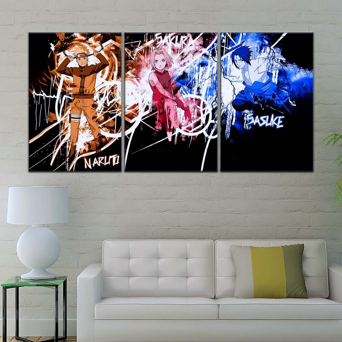 Naruto Wall Art - NA5060 - Sakura Haruno - Naruto Uzumaki - Sasuke Uchiha - Naruto Poster - Naruto Canvas