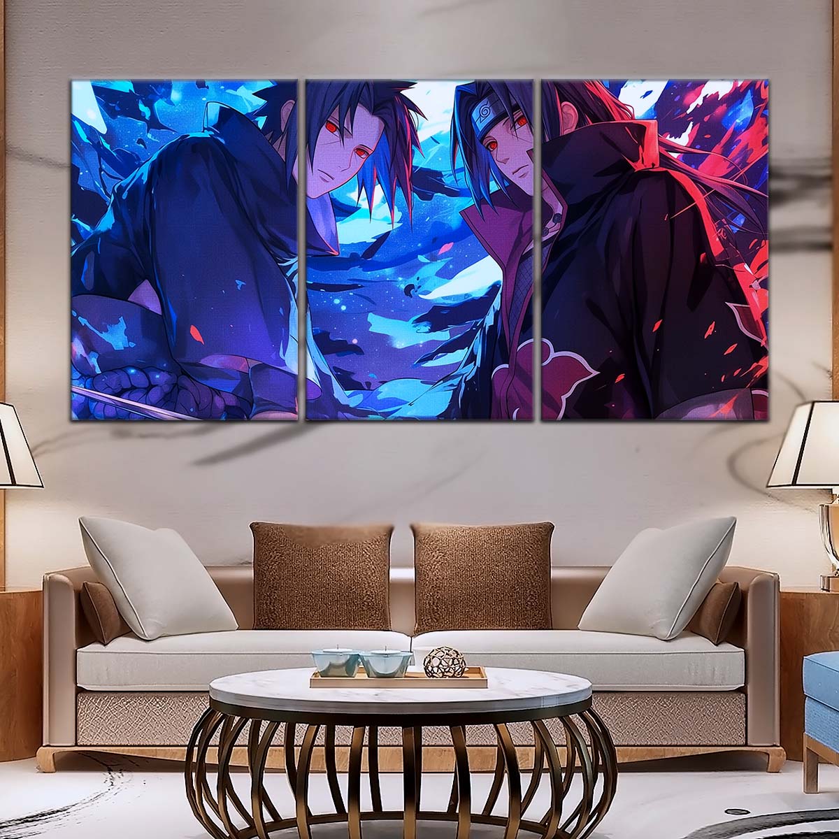 Naruto Wall Art - NA5061 - Itachi Uchiha - Sasuke Uchiha - Naruto Poster - Naruto Canvas
