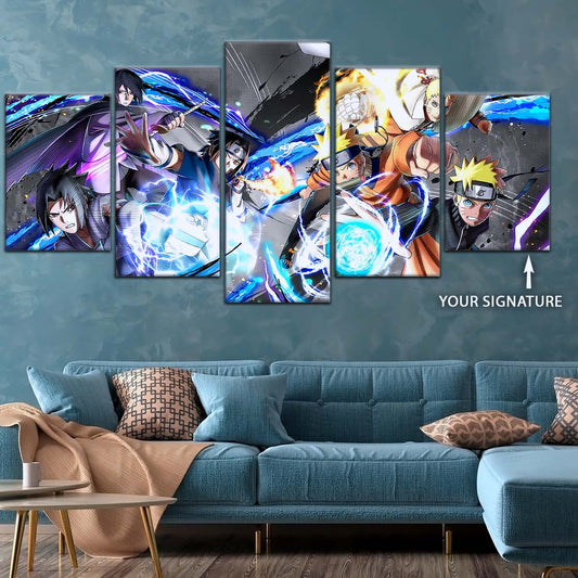 Naruto Wall Art - NA5009 - Naruto Uzumaki - Sasuke Uchiha - Naruto Poster - Naruto Canvas