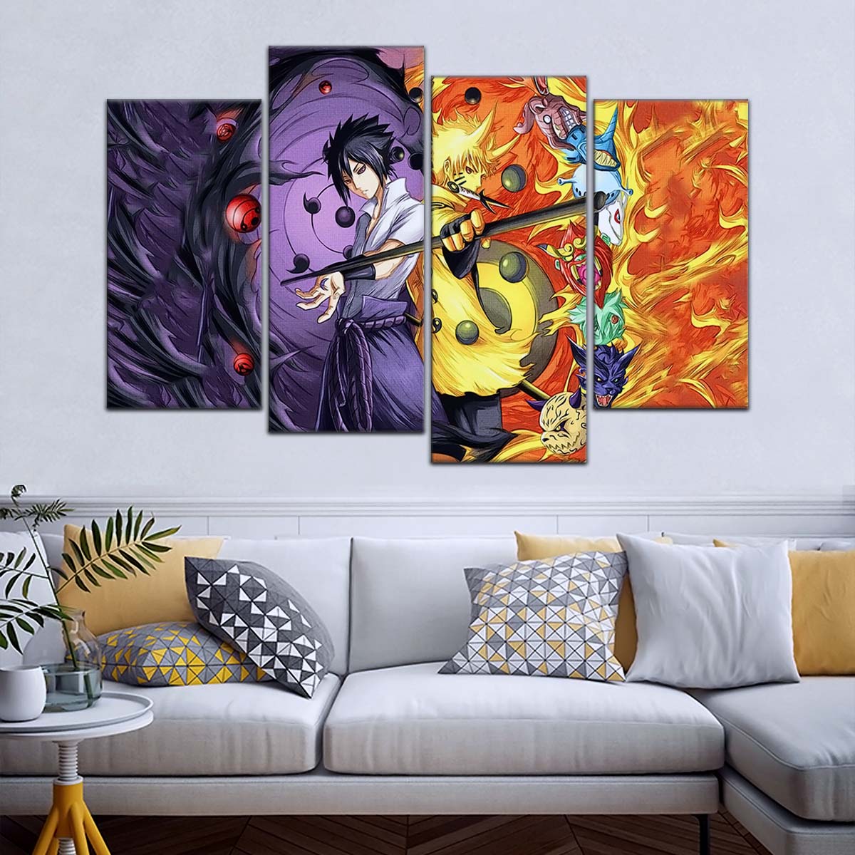 Naruto Wall Art - NA5010 - Naruto Uzumaki - Sasuke Uchiha - Naruto Poster - Naruto Canvas