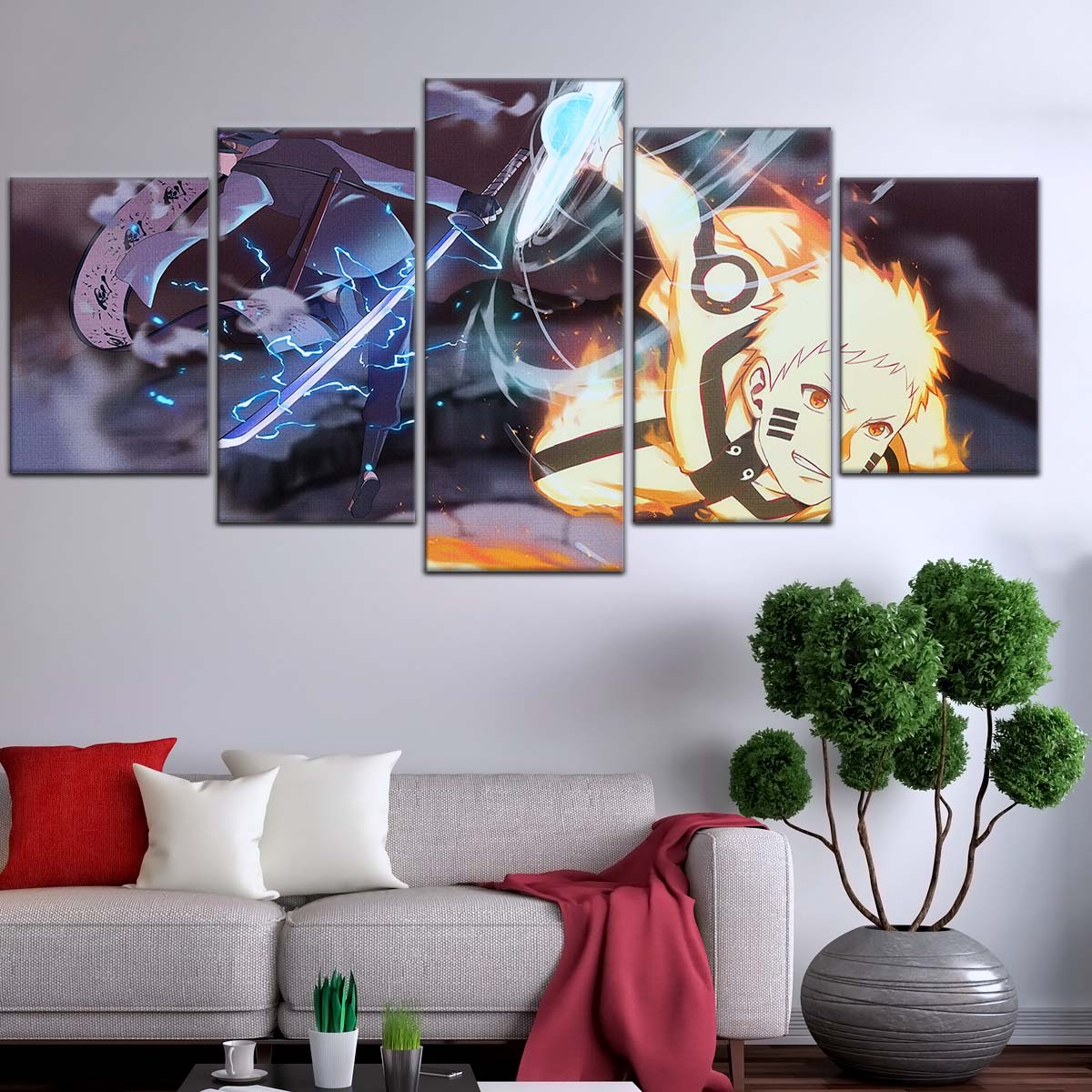 Naruto Wall Art - NA5012 - Naruto Uzumaki - Sasuke Uchiha - Naruto Poster - Naruto Canvas
