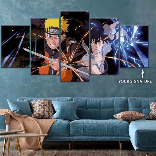 Naruto Wall Art - NA5013 - Naruto Uzumaki - Sasuke Uchiha - Naruto Poster - Naruto Canvas