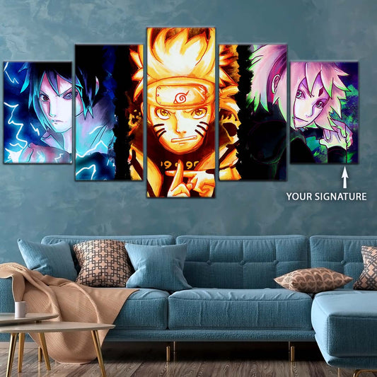 Naruto Wall Art - NA5015 - Sakura Haruno - Naruto Uzumaki - Sasuke Uchiha - Naruto Poster - Naruto Canvas