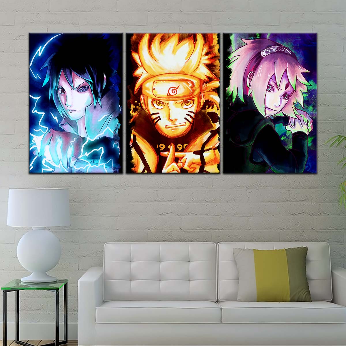 Naruto Wall Art - NA5015 - Sakura Haruno - Naruto Uzumaki - Sasuke Uchiha - Naruto Poster - Naruto Canvas