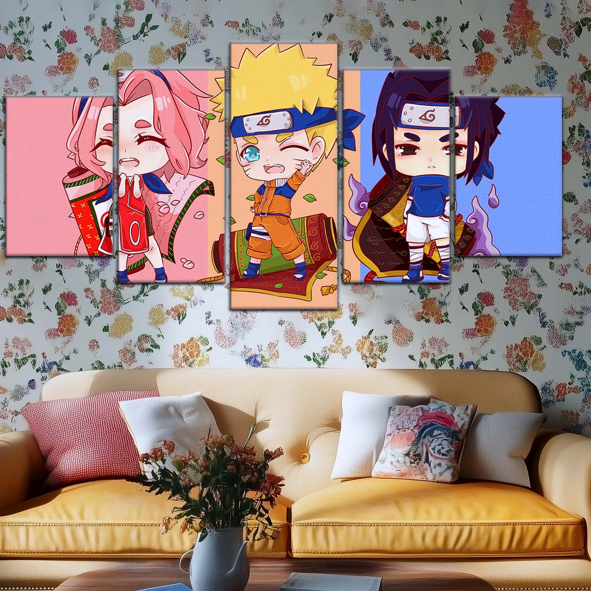 Naruto Wall Art - NA5016 - Sakura Haruno - Naruto Uzumaki - Sasuke Uchiha - Naruto Poster - Naruto Canvas