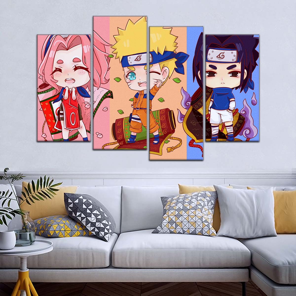 Naruto Wall Art - NA5016 - Sakura Haruno - Naruto Uzumaki - Sasuke Uchiha - Naruto Poster - Naruto Canvas