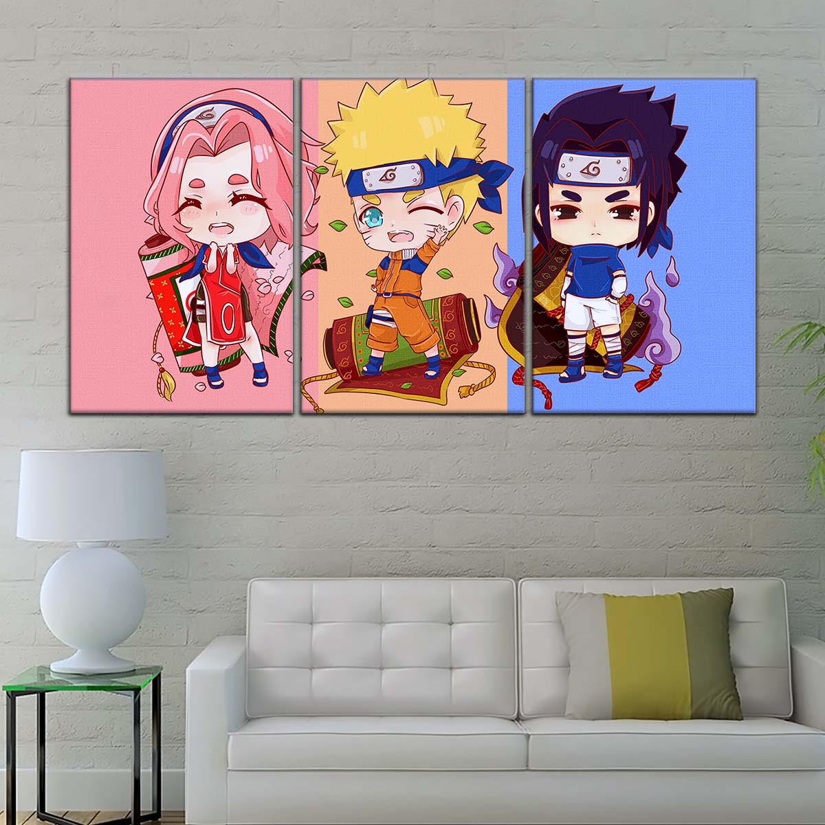 Naruto Wall Art - NA5016 - Sakura Haruno - Naruto Uzumaki - Sasuke Uchiha - Naruto Poster - Naruto Canvas