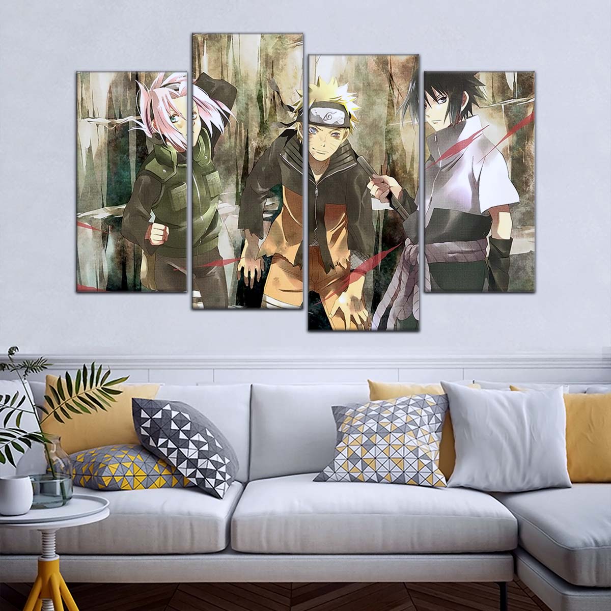 Naruto Wall Art - NA5017 - Sakura Haruno - Naruto Uzumaki - Sasuke Uchiha - Naruto Poster - Naruto Canvas