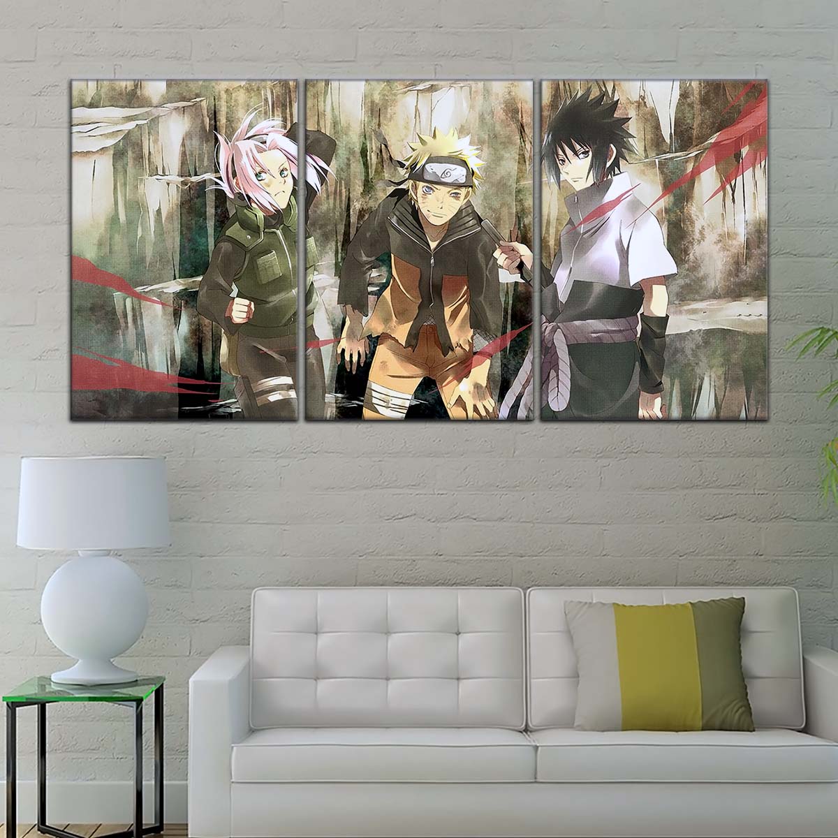 Naruto Wall Art - NA5017 - Sakura Haruno - Naruto Uzumaki - Sasuke Uchiha - Naruto Poster - Naruto Canvas