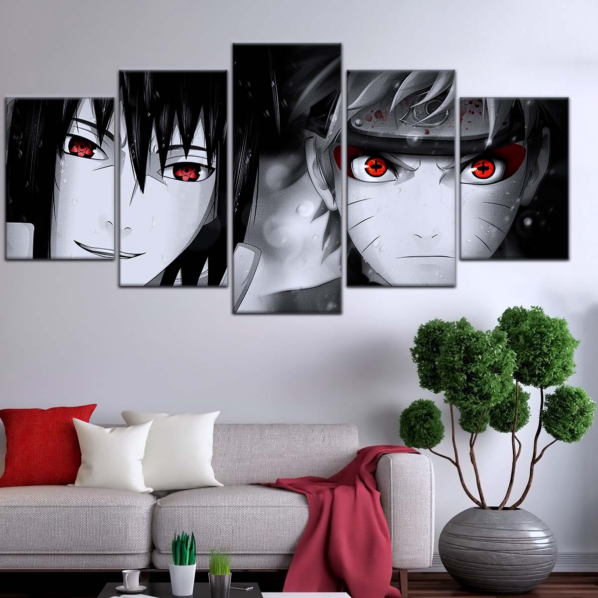 Naruto Wall Art - NA5019 - Naruto Uzumaki - Sasuke Uchiha - Naruto Poster - Naruto Canvas