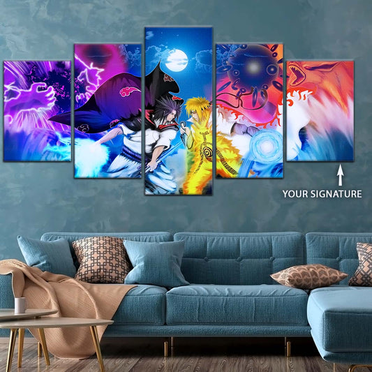 Naruto Wall Art - NA5023 - Naruto Uzumaki - Sasuke Uchiha - Naruto Poster - Naruto Canvas