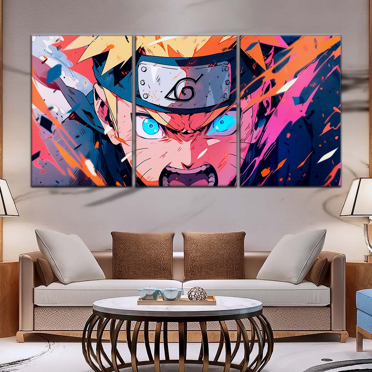 Naruto Wall Art - NA5040 - Naruto Uzumaki - Dynamic Ninja Power Display - Naruto Poster - Naruto Canvas