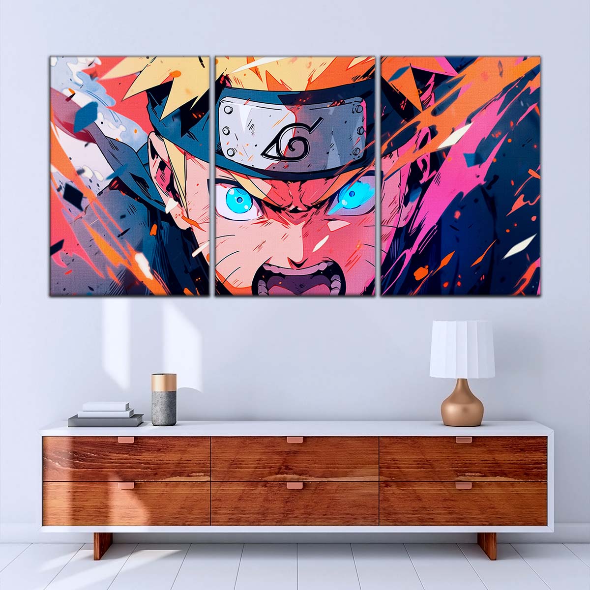 Naruto Wall Art - NA5040 - Naruto Uzumaki - Dynamic Ninja Power Display - Naruto Poster - Naruto Canvas