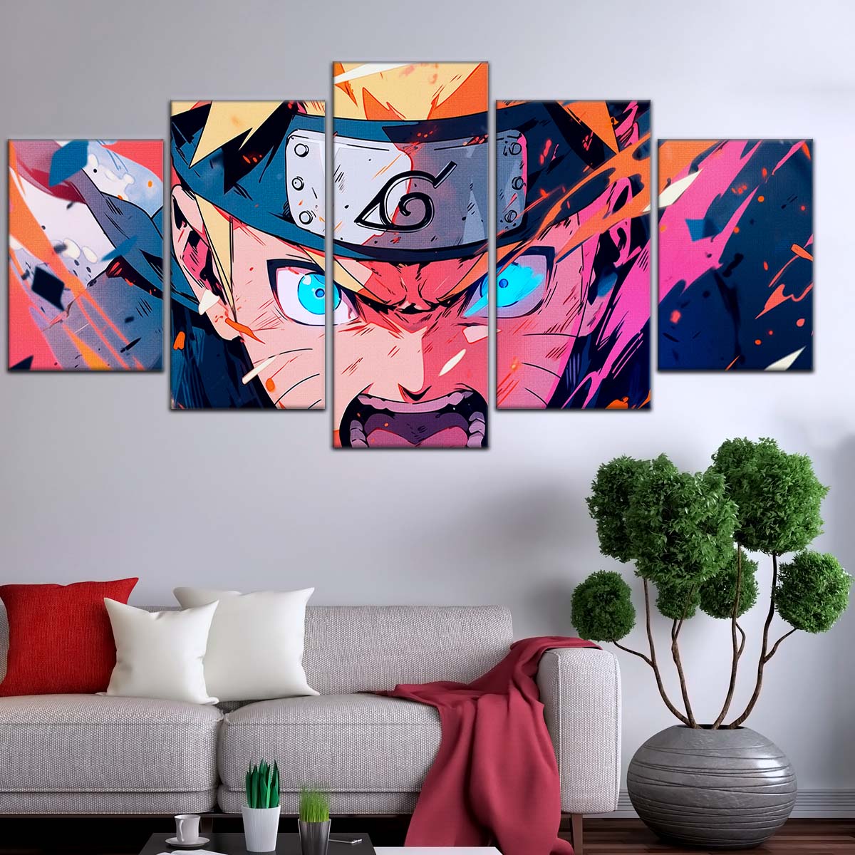 Naruto Wall Art - NA5040 - Naruto Uzumaki - Dynamic Ninja Power Display - Naruto Poster - Naruto Canvas