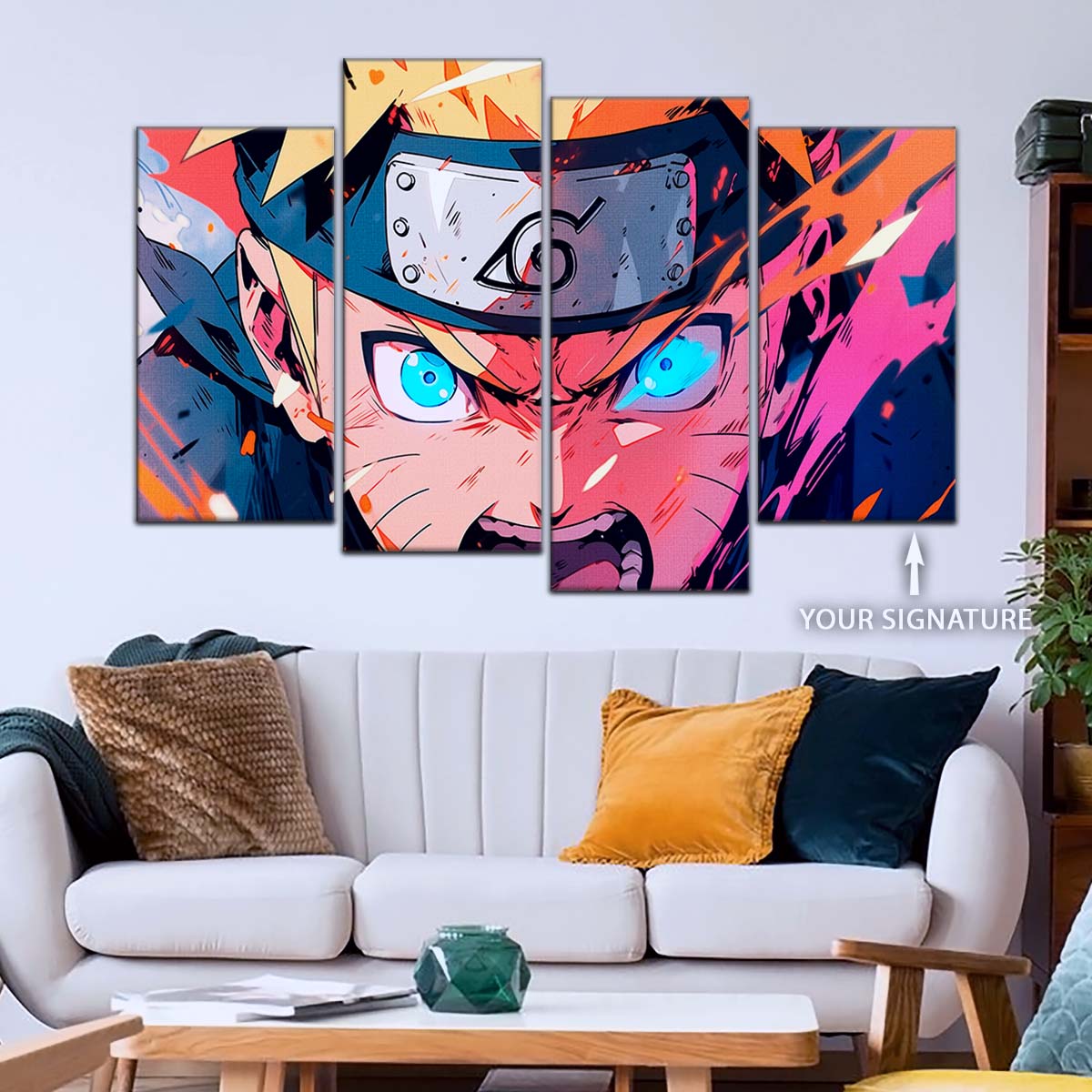 Naruto Wall Art - NA5040 - Naruto Uzumaki - Dynamic Ninja Power Display - Naruto Poster - Naruto Canvas