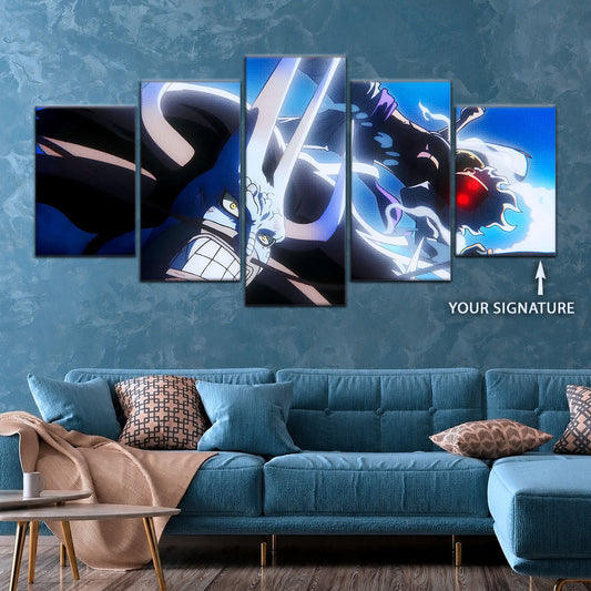 One Piece Canvas Wall Art - OP5025 - Luffy Gear Fifth vs Kaido