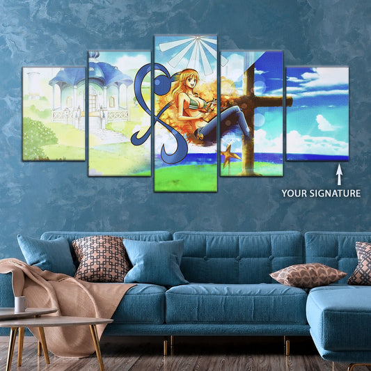 One Piece Canvas Wall Art - OP5052 - Nami Cat Burglar