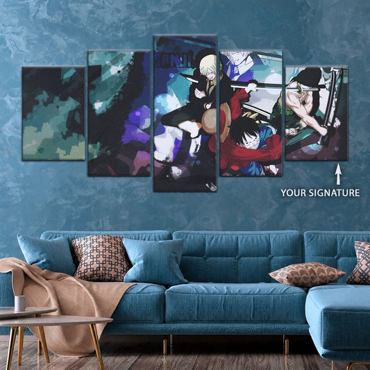 One Piece Canvas Wall Art - OP5074 - Monster Trio - Monkey D. Luffy - Roronoa Zoro - Sanji
