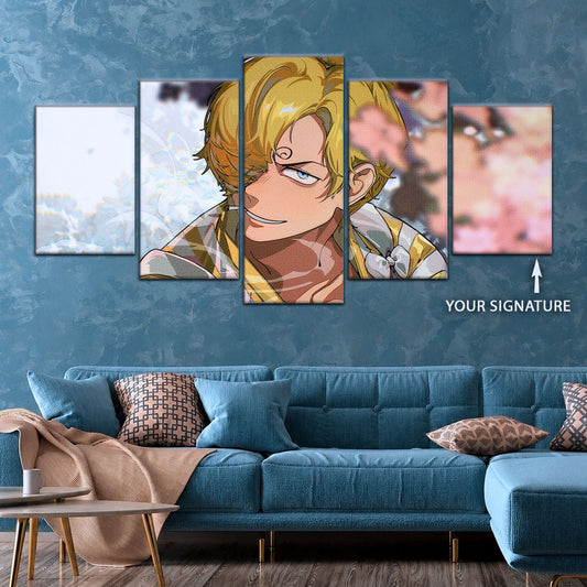 One Piece Canvas Wall Art - OP5086 - Sanji in Bloom Stunning