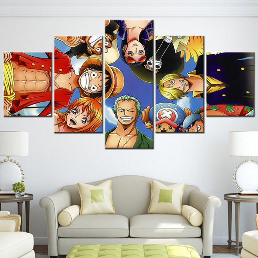 One Piece Canvas Wall Art - OP5110 - Monkey D. Luffy - Roronoa Zoro - Sanji - Straw Hat Crew