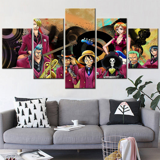 One Piece Canvas Wall Art - OP5111 - Monkey D. Luffy - Roronoa Zoro - Sanji - Straw Hat Crew