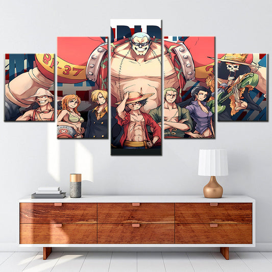 One Piece Canvas Wall Art - OP5114 - Monkey D. Luffy - Roronoa Zoro - Sanji - Straw Hat Crew