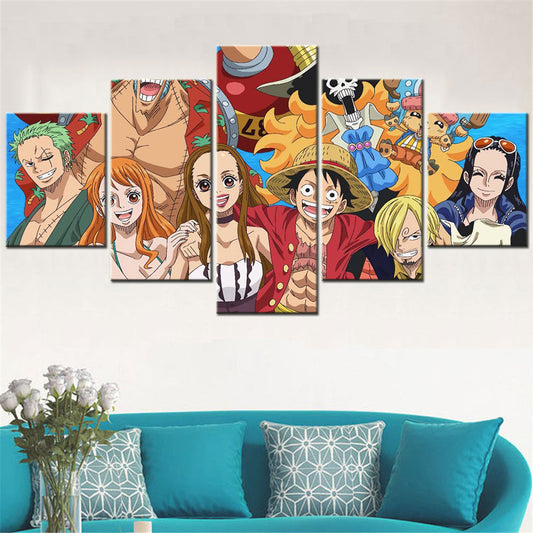 One Piece Canvas Wall Art - OP5120 - Monkey D. Luffy - Roronoa Zoro - Sanji - Straw Hat Crew