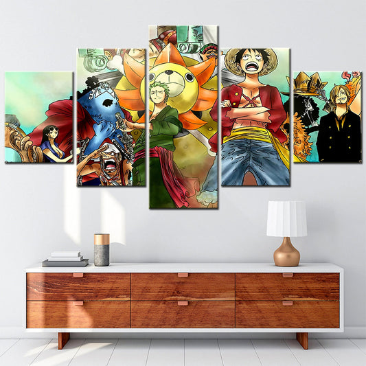 One Piece Canvas Wall Art - OP5125 - Monkey D. Luffy - Roronoa Zoro - Sanji - Straw Hat Crew