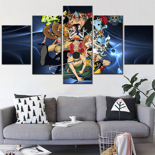 One Piece Canvas Wall Art - OP5127 - Monkey D. Luffy - Roronoa Zoro - Sanji - Straw Hat Crew