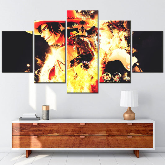 One Piece Canvas Wall Art - OP5158 - Fire Fist Ace