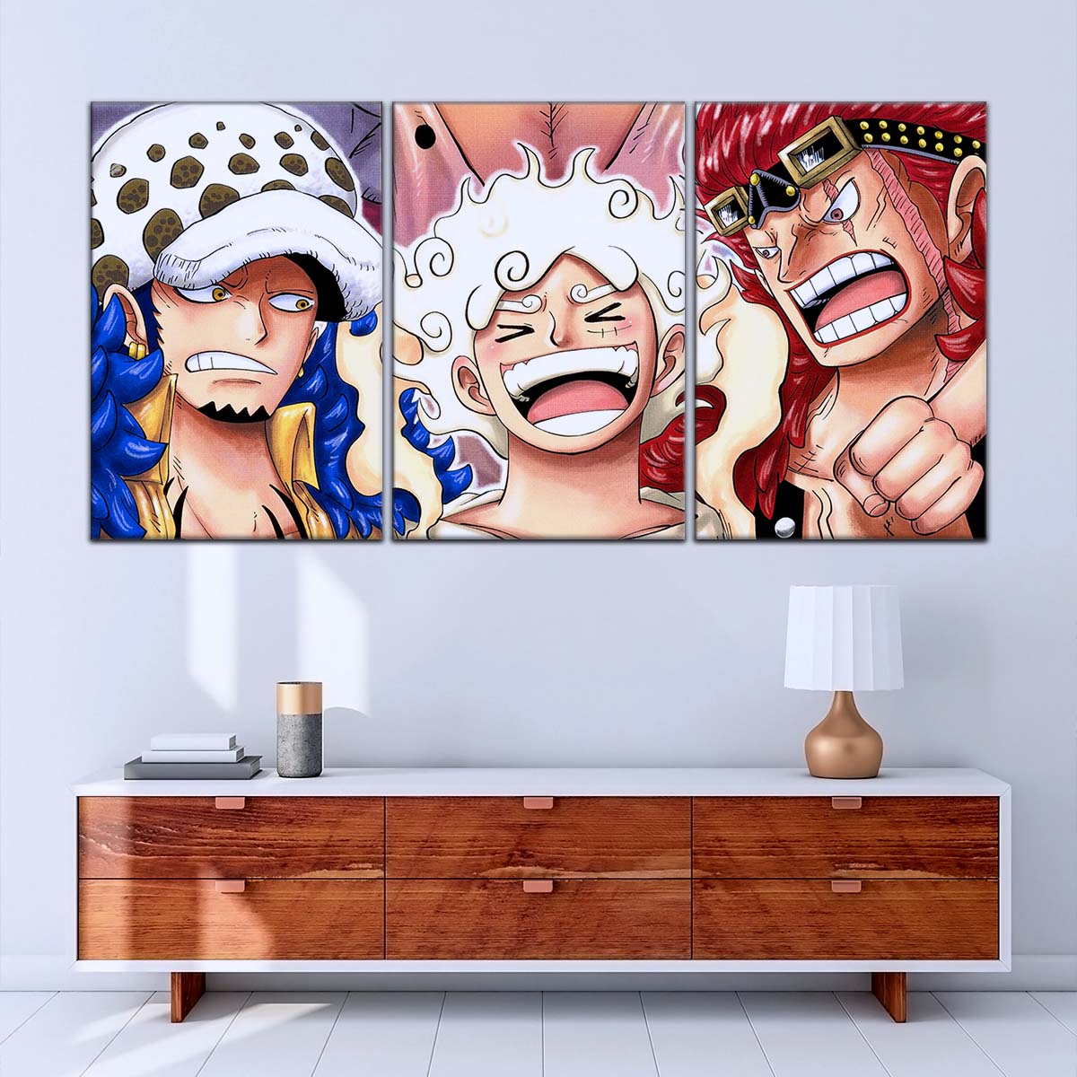 One Piece Wall Art - OP5009 - Eustass Kid Gear 5 - Monkey D. Luffy - Trafalgar Law - One Piece Poster - One Piece Canvas