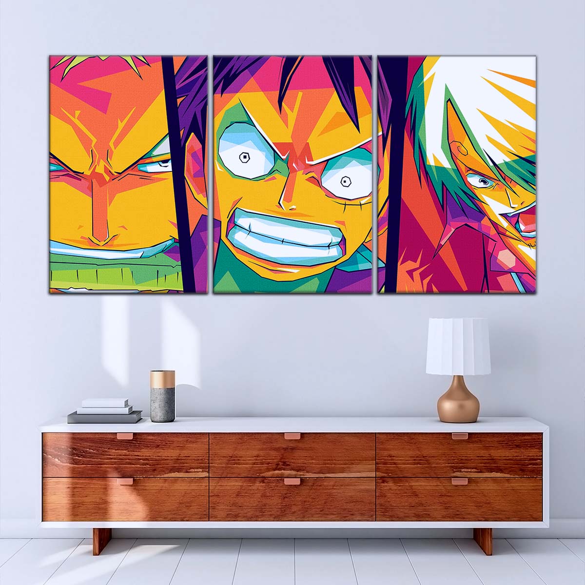 One Piece Wall Art - OP5016 - Sanji - Monkey D. Luffy - Roronoa Zoro - One Piece Poster - One Piece Canvas