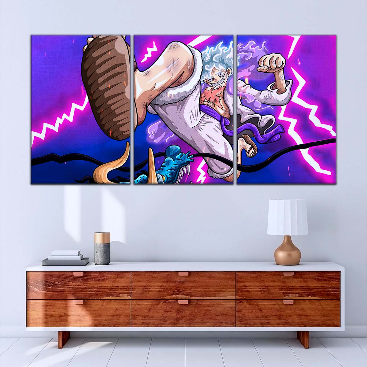 One Piece Wall Art - OP5027 - Monkey D. Luffy Vs Kaido - One Piece Poster - One Piece Canvas