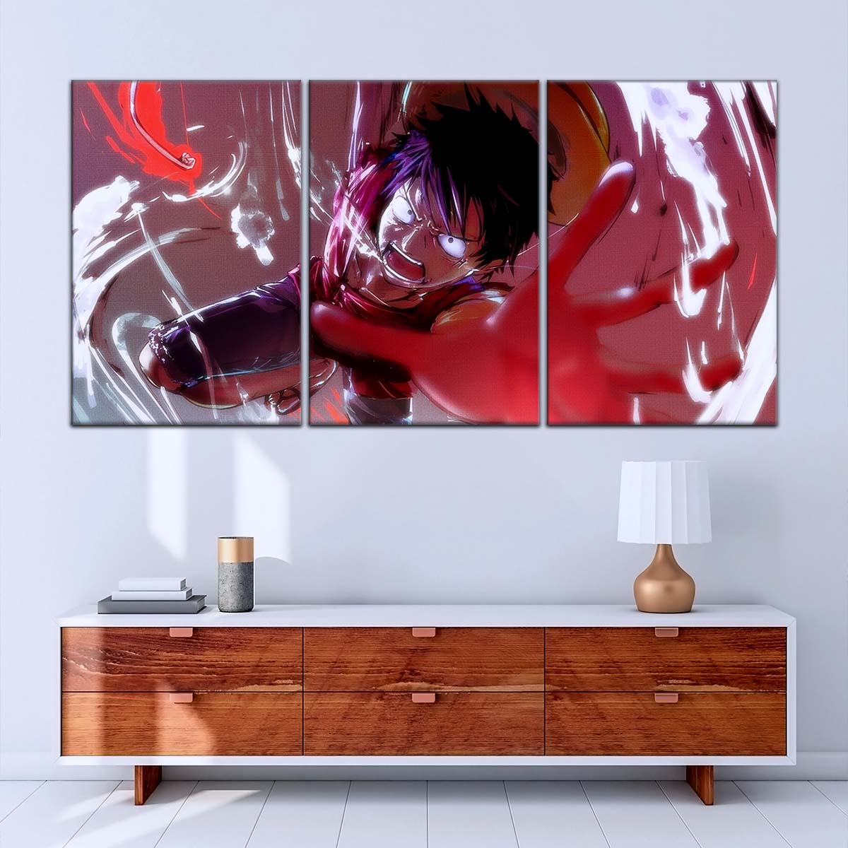 One Piece Wall Art - OP5037 - Monkey D. Luffy's Fierce Reach- One Piece Poster - One Piece Canvas