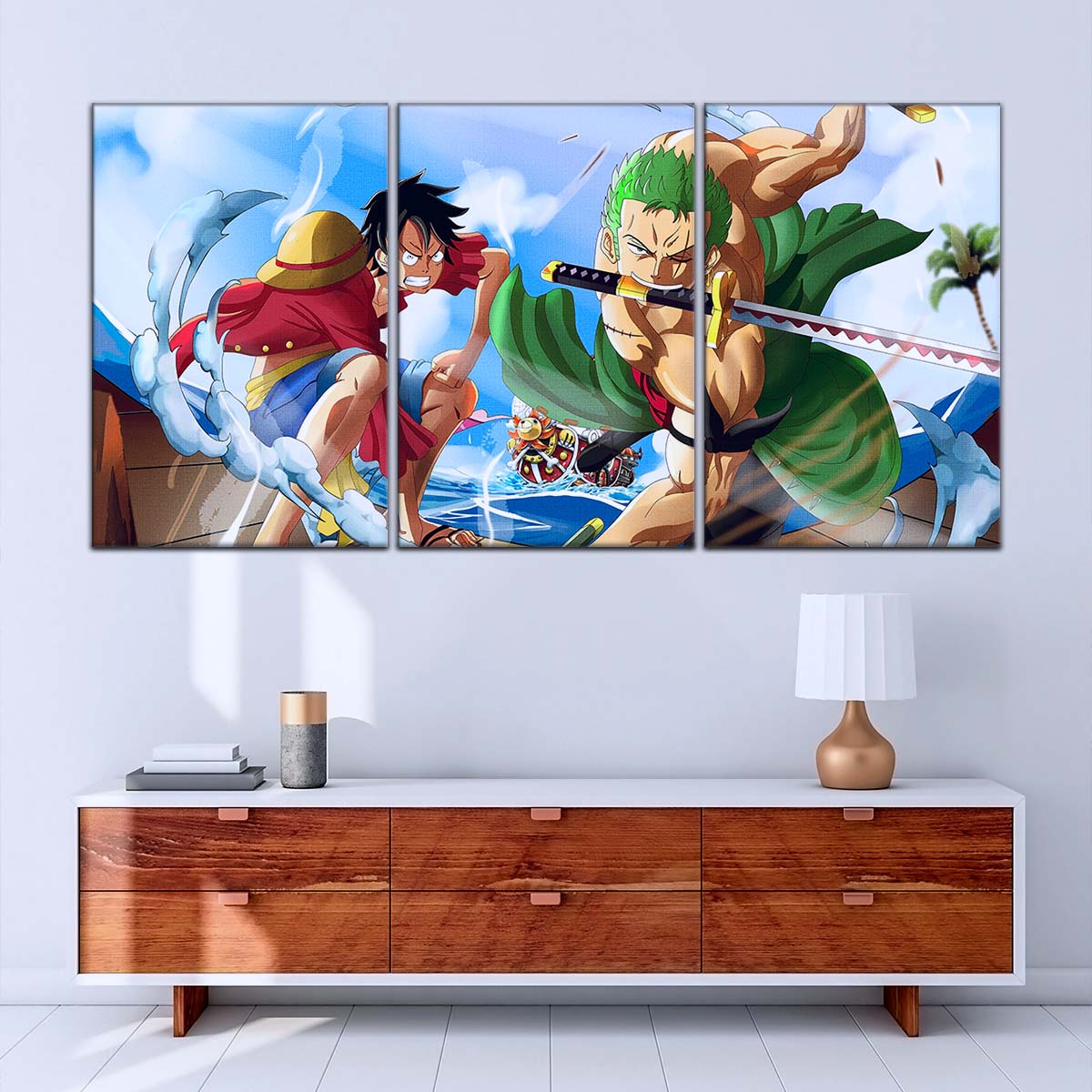 One Piece Wall Art - OP5057 - Monkey D. Luffy Roronoa Zoro - One Piece Poster - One Piece Canvas