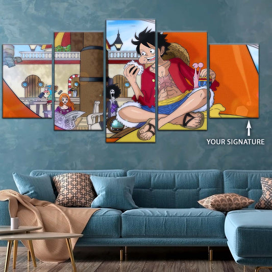 One Piece Wall Art - OP5064 - Nami - Brook - Monkey D. Luffy - Tony Tony Chopper - Sanji - One Piece Poster - One Piece Canvas