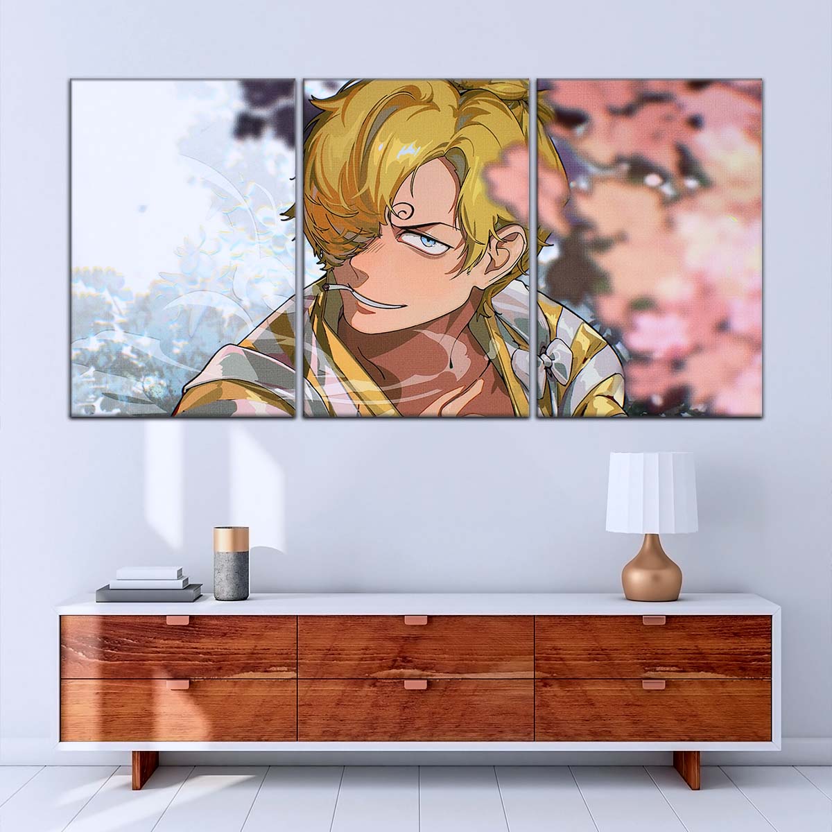 One Piece Wall Art - OP5086 - Sanji in Bloom Stunning - One Piece Poster - One Piece Canvas
