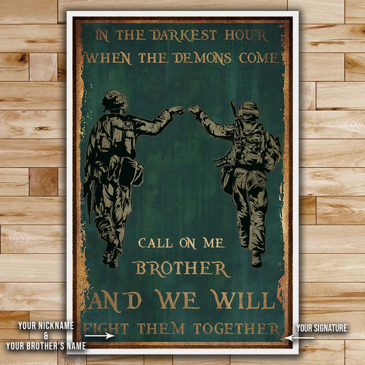SD040 - Call On Me Brother - English - Soldier - Vertical Poster - Vertical Canvas - Soldier Poster